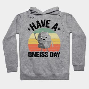 Have A Gneiss Day Geology Pun Rock Collector Geologist Hoodie